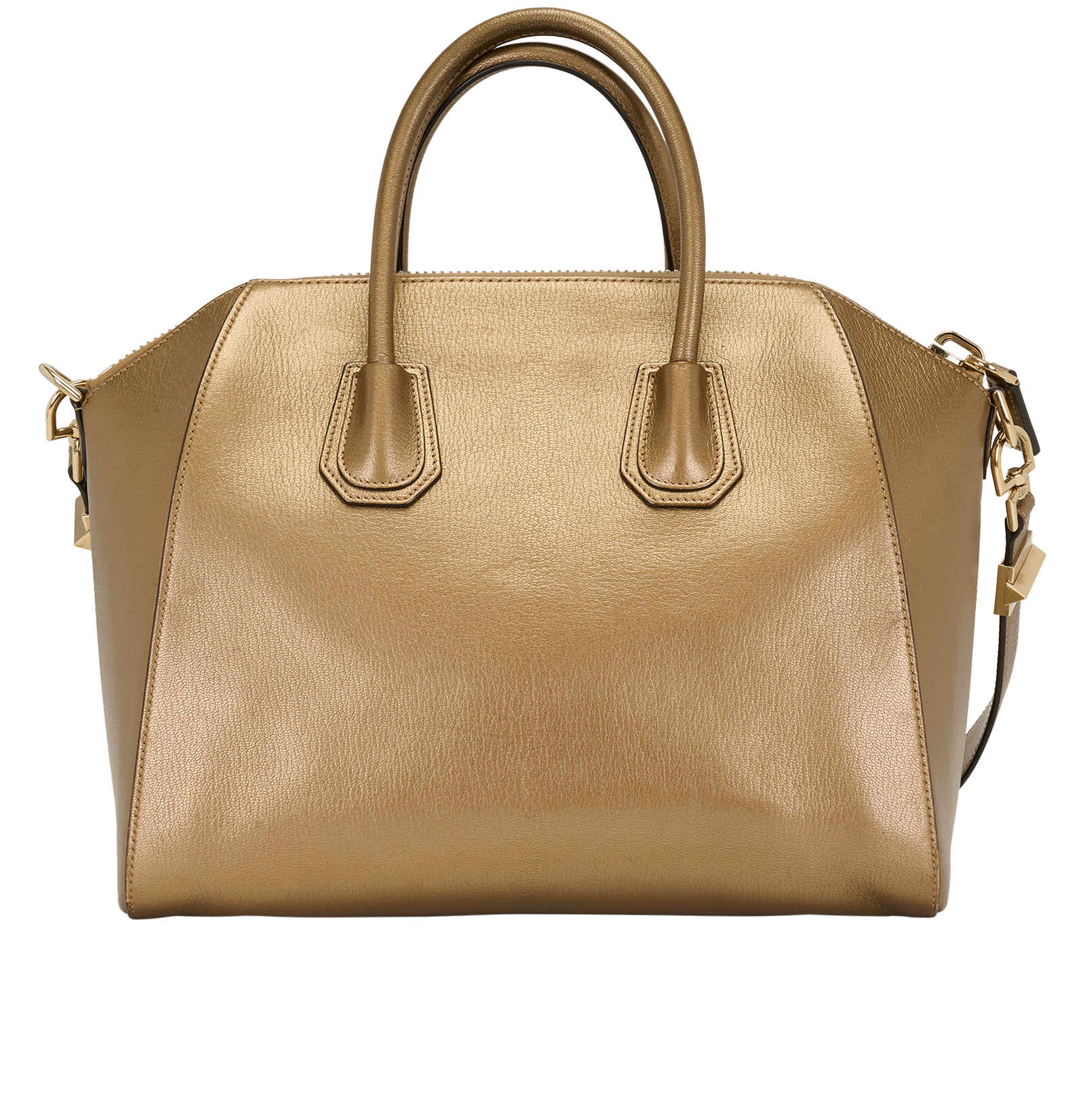 Medium Antigona, &pound;410, Handbags, Gold, Leather, Back view